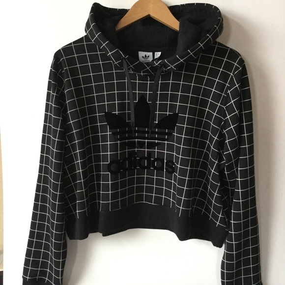 ADIDAS ORIGINALS CLRDO Windowpane Logo Hoodie - Picture 8 of 8